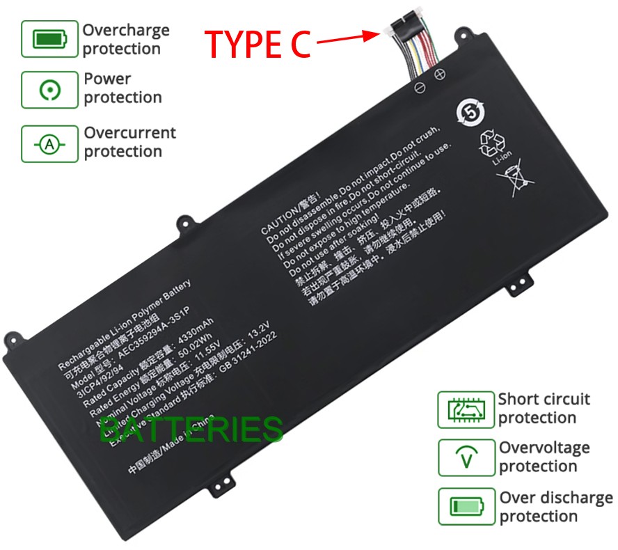 NOTEBOOK 339292-3S battery