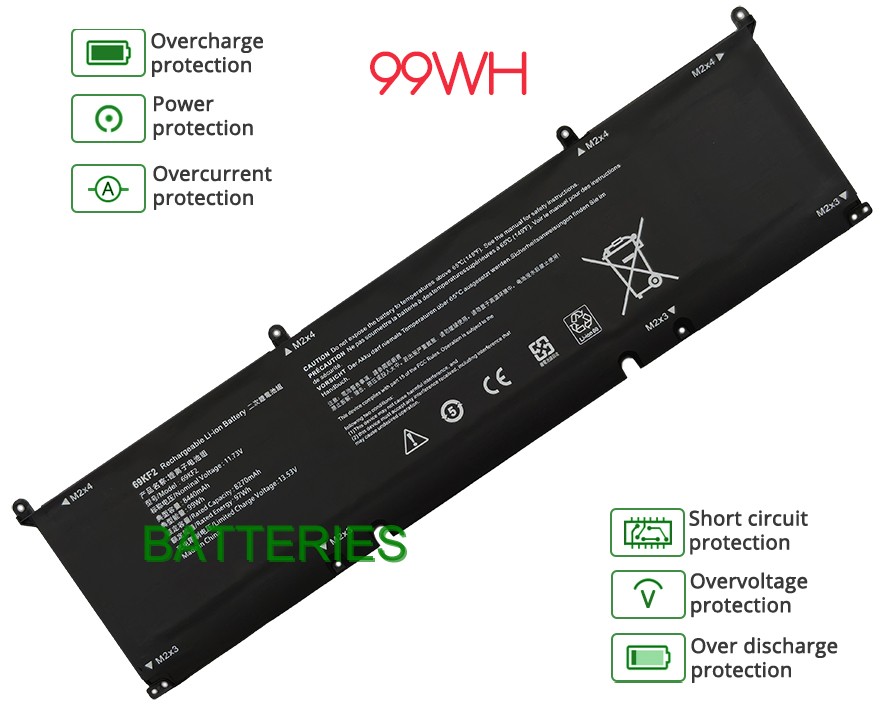DELL XPS 15 9510 battery