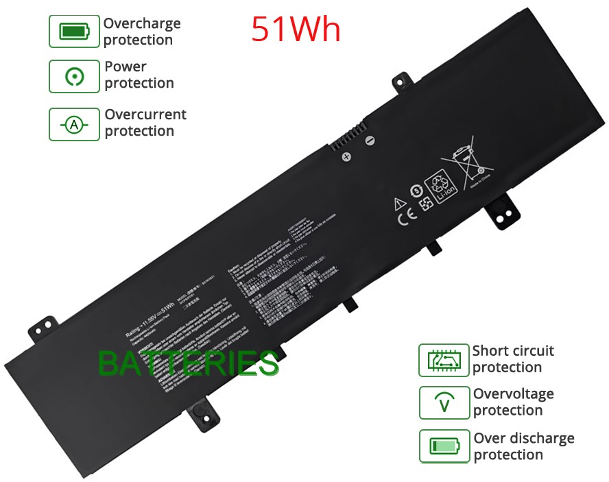 ASUS S505BA battery