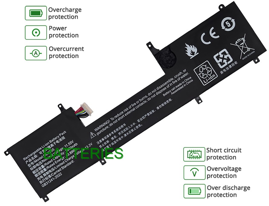 NOTEBOOK TOPOSH P03 battery