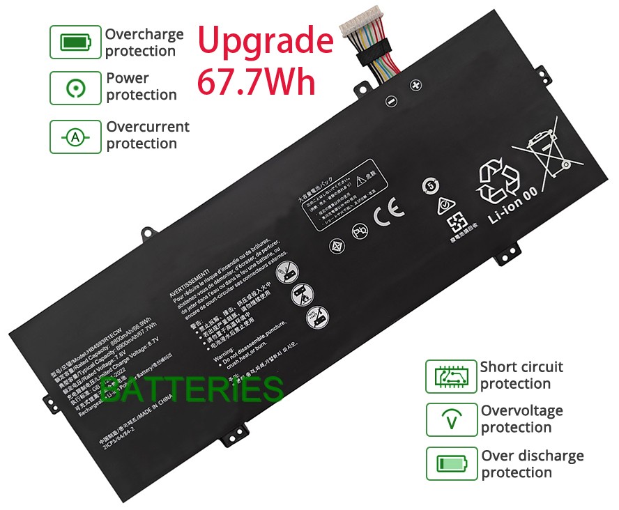 HUAWEI MAGICBOOK(I5-8250U/8GB/256GB) battery