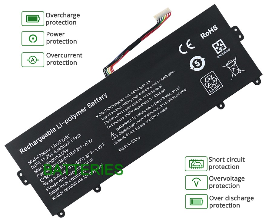 LG 13U70P-GA74J1 battery