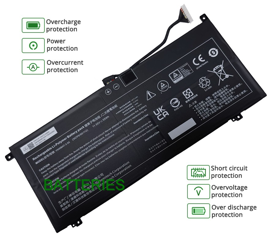 CLEVO 6-87-V54TS-54B01 battery