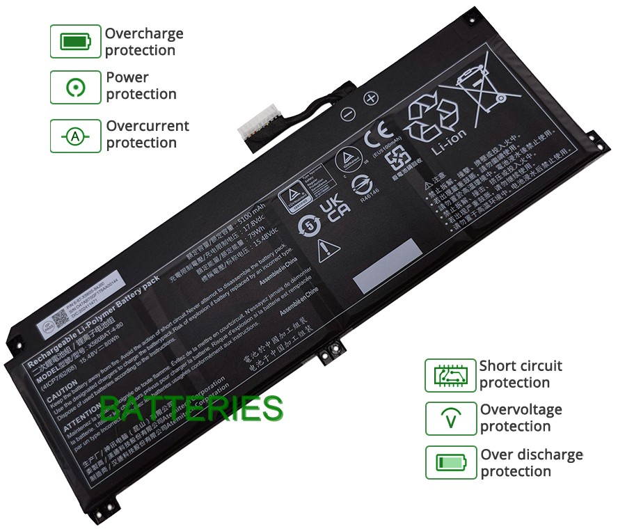 CLEVO X560BAT-4-80 battery