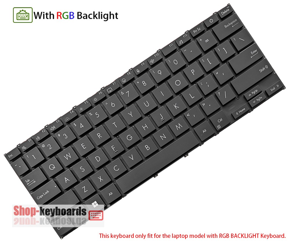 Asus S3407QA keyboard