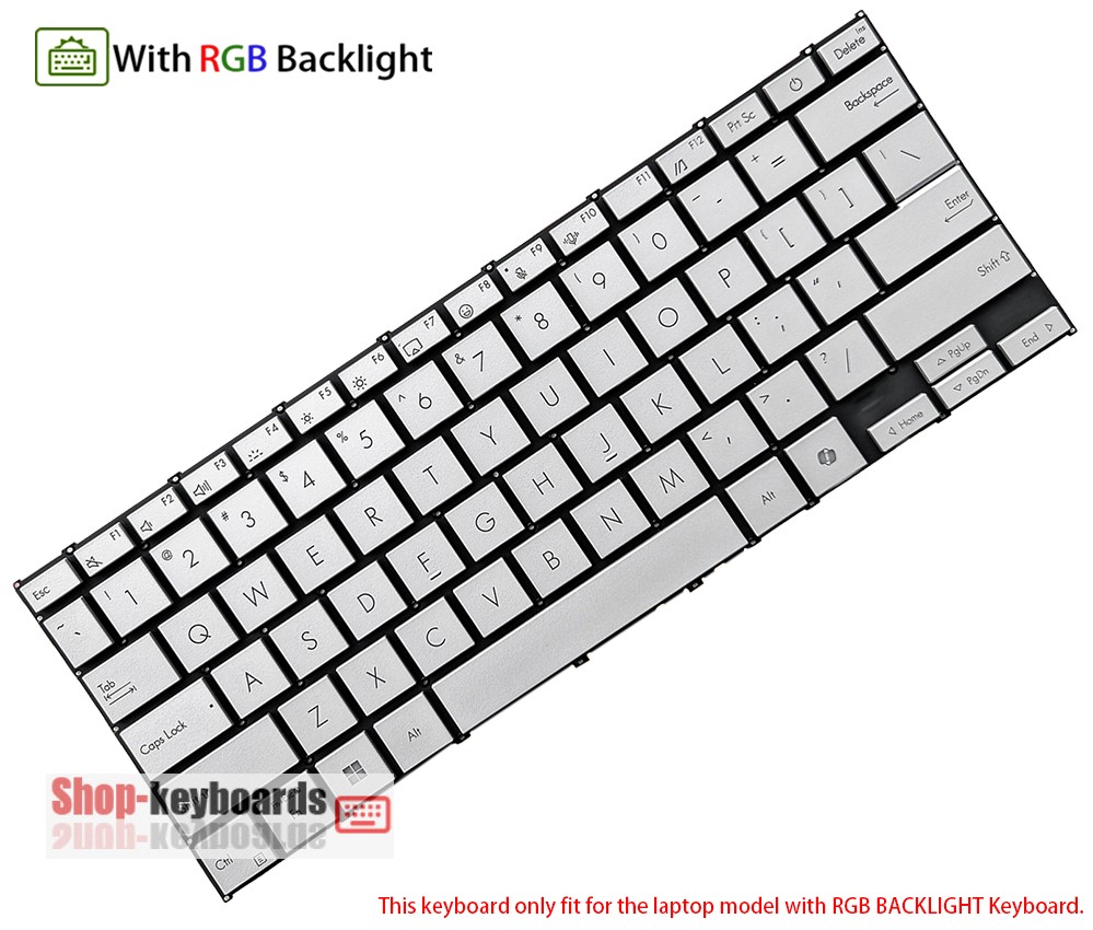 Asus S3407QA keyboard